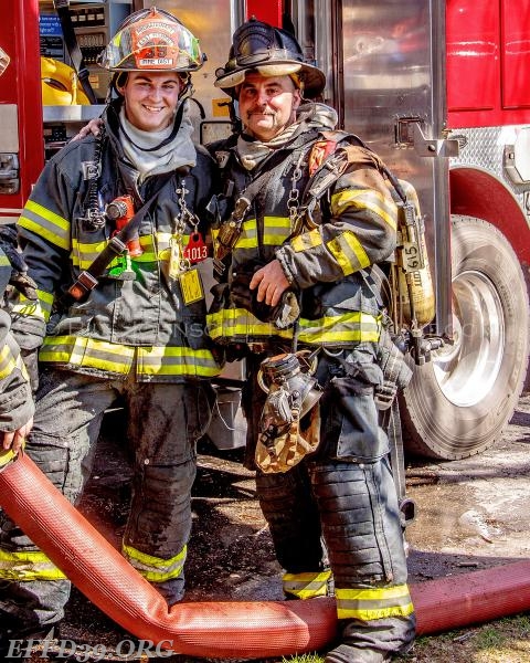 Father and son (Lacalamita) after multi alarm fire April 2016